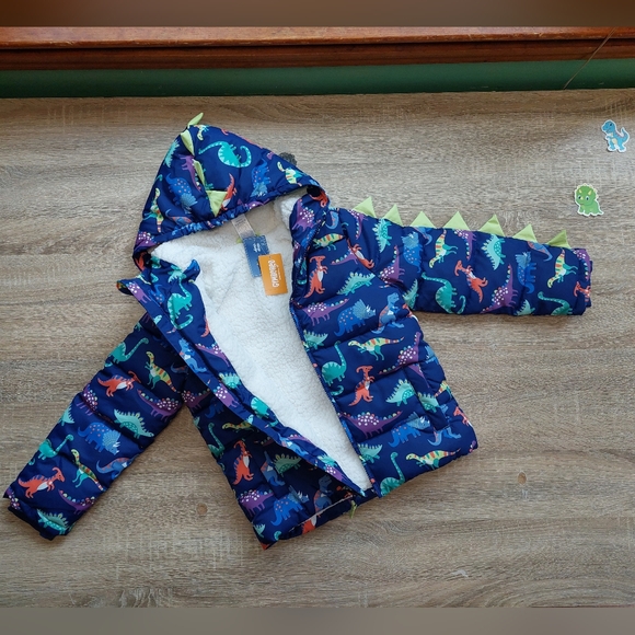 Nwt Gymboree dino coat size 7 - Picture 4 of 16